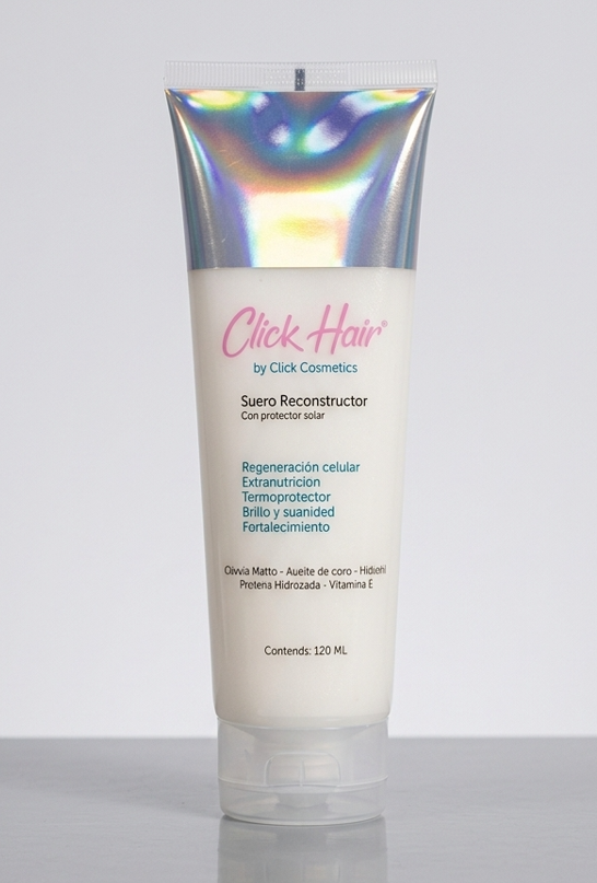 Suero Reconstructor Capilar Termoprotector – Click Hair (120 ml)